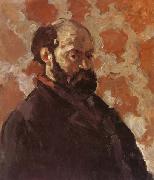 Paul Cezanne Self-Portrait on Rose Background oil painting